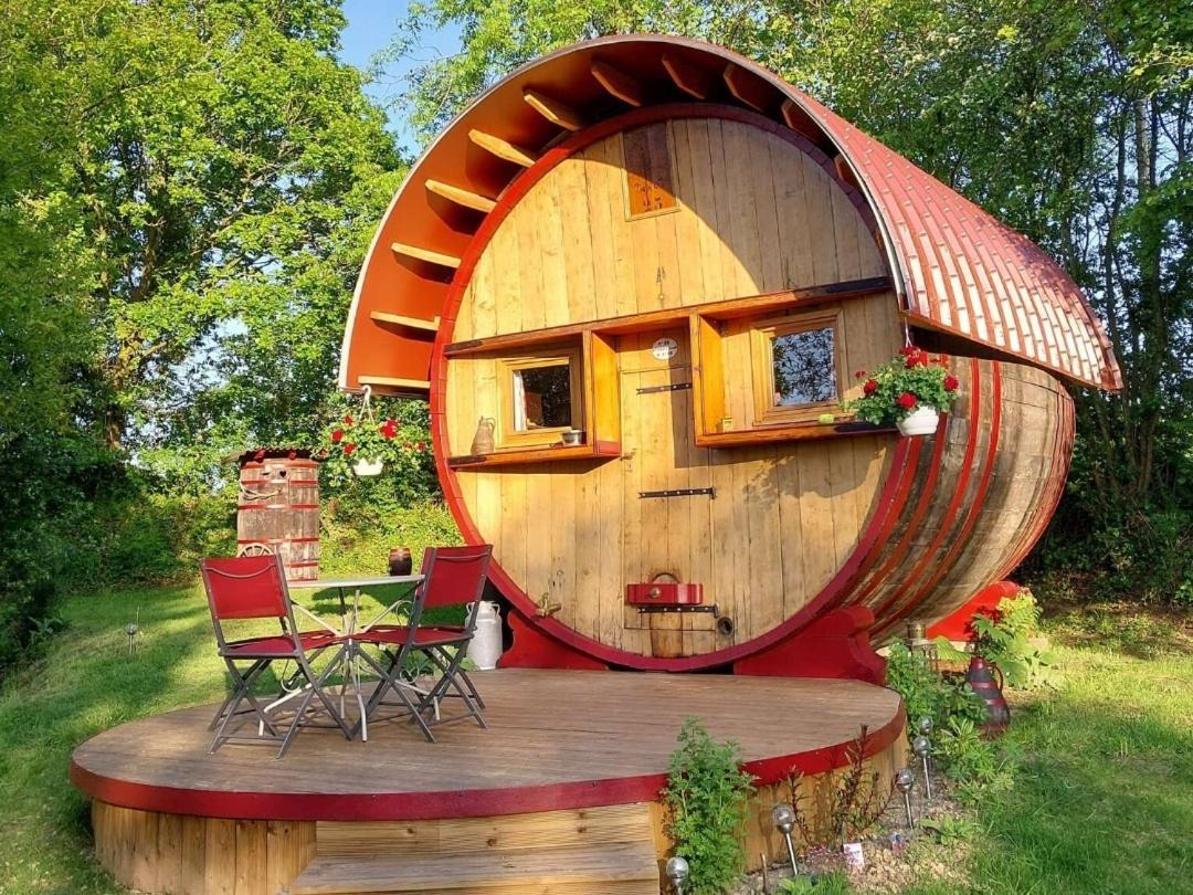 Villa L'authentique Tonneau à Cidre d'Emma Litteau Esterno foto