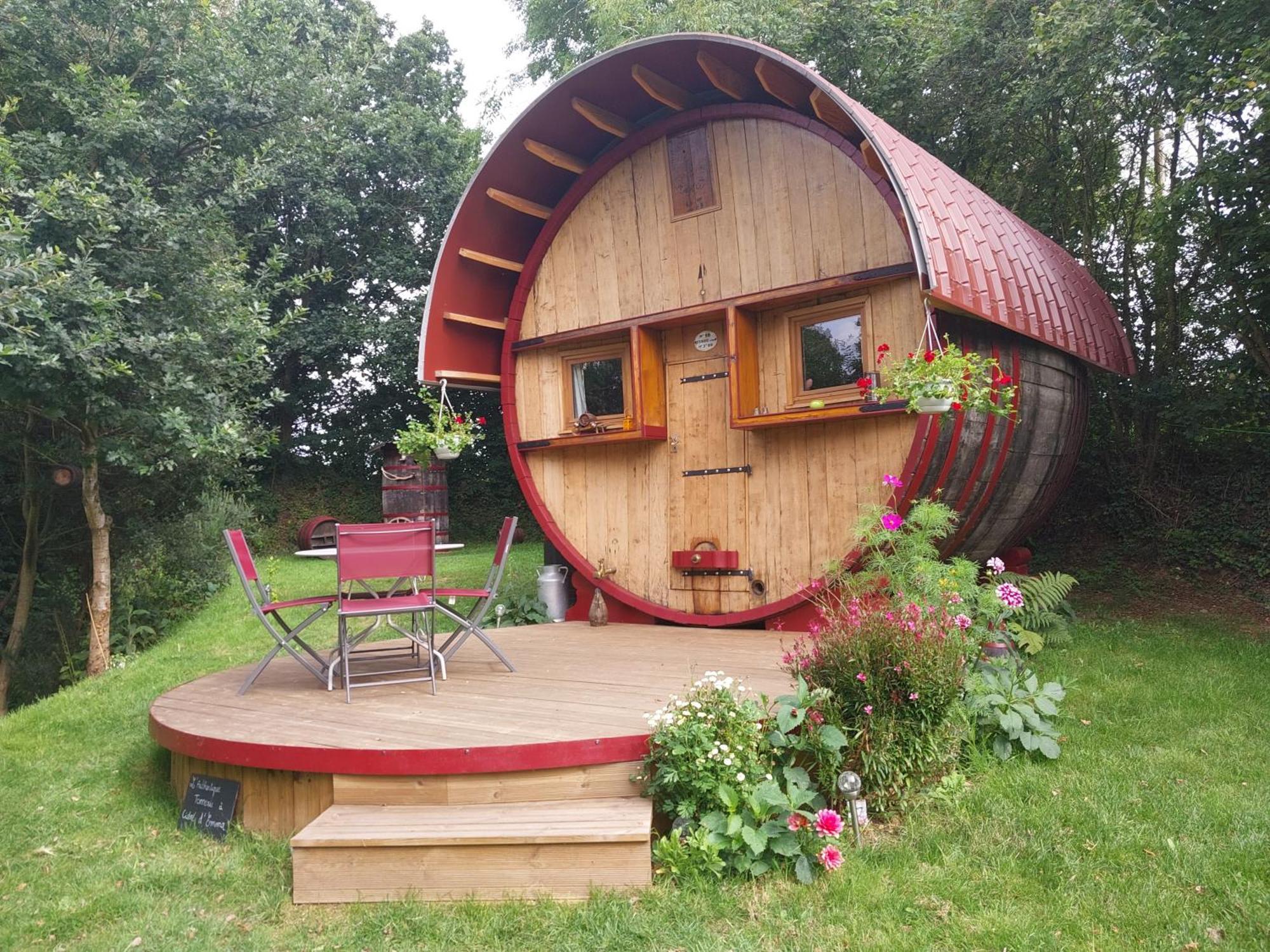 Villa L'authentique Tonneau à Cidre d'Emma Litteau Esterno foto